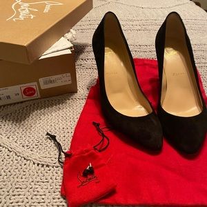 Christian Louboutin Eloise 85 Suede Black size 39
